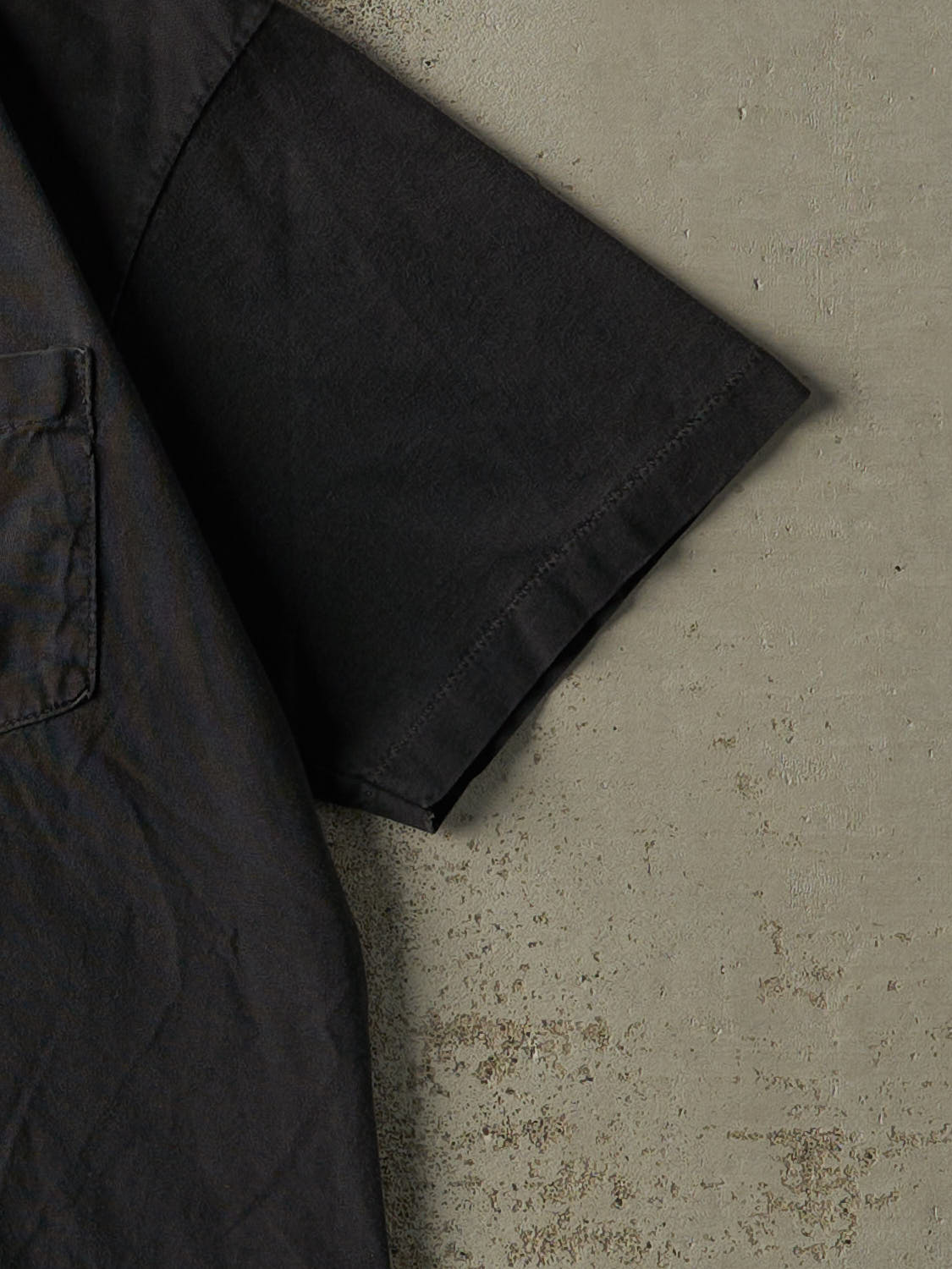 Vintage 80s Black Blank Pocket Tee (S/M)