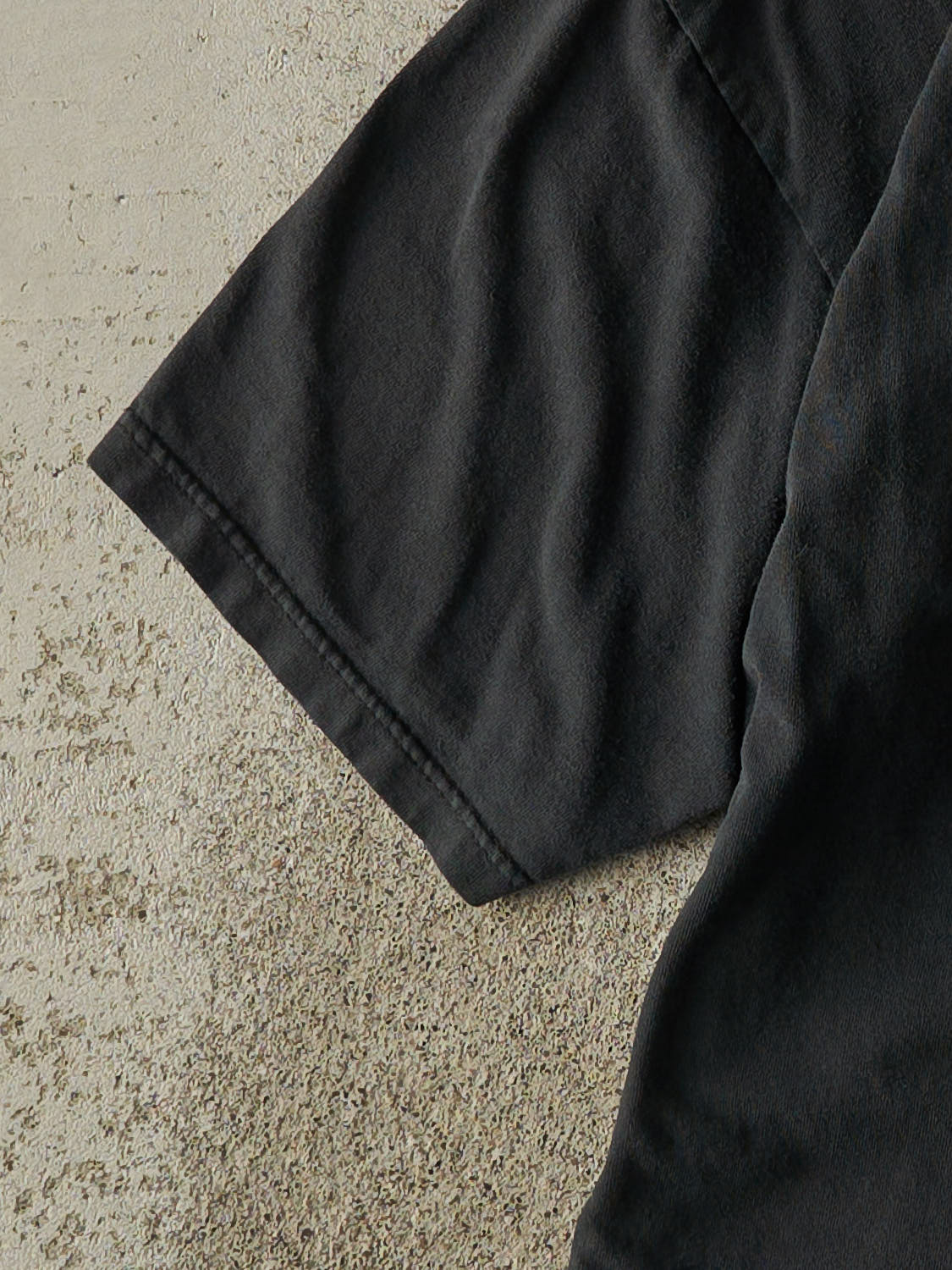 Vintage Y2K Faded Black Fila Logo Tee (L)
