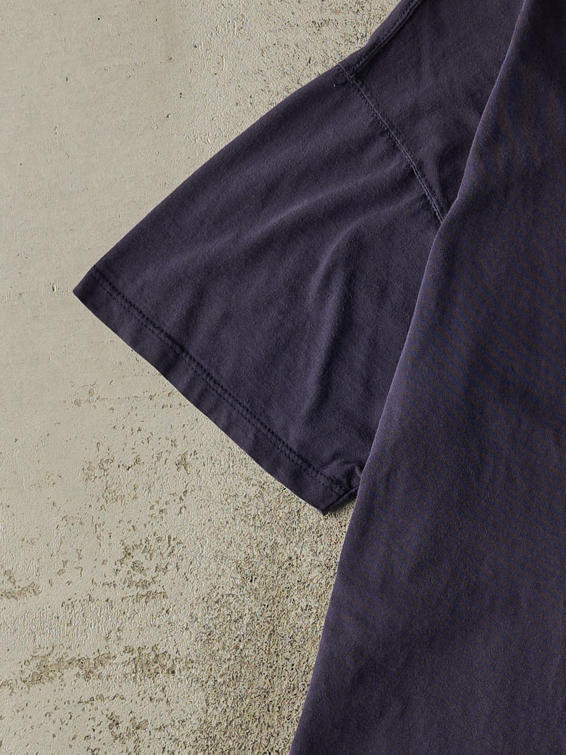 Vintage 90s Navy Blue Russell Athletic Blank Pocket Tee (L)