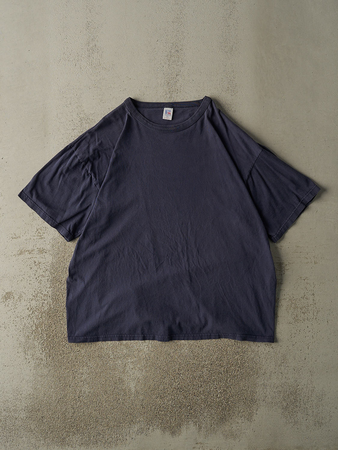 Vintage 90s Navy Blue Russell Athletic Blank Tee (XL/XXL)