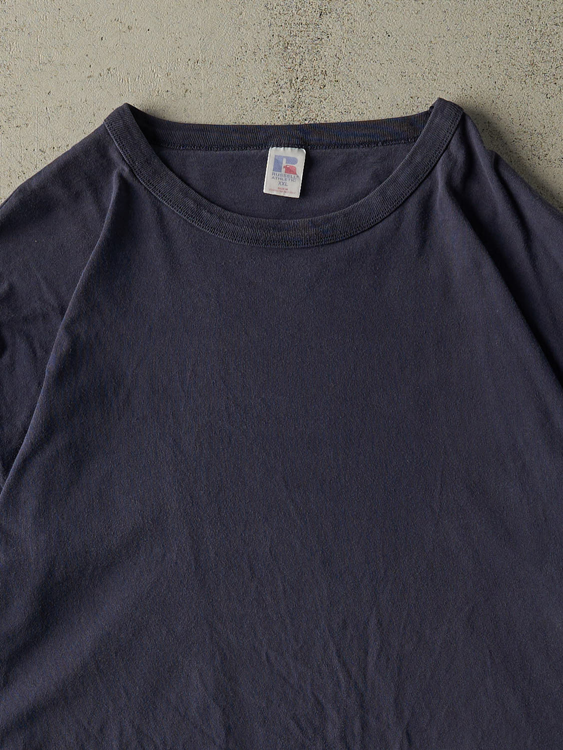 Vintage 90s Navy Blue Russell Athletic Blank Tee (XL/XXL)