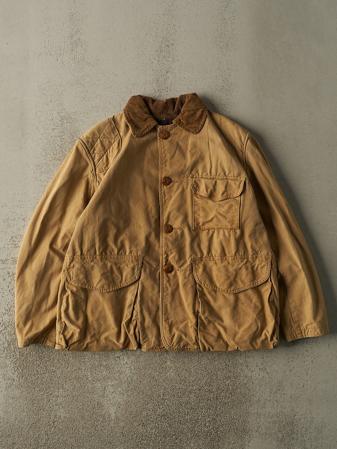 Vintage 80s Beige Chore Jacket (L)