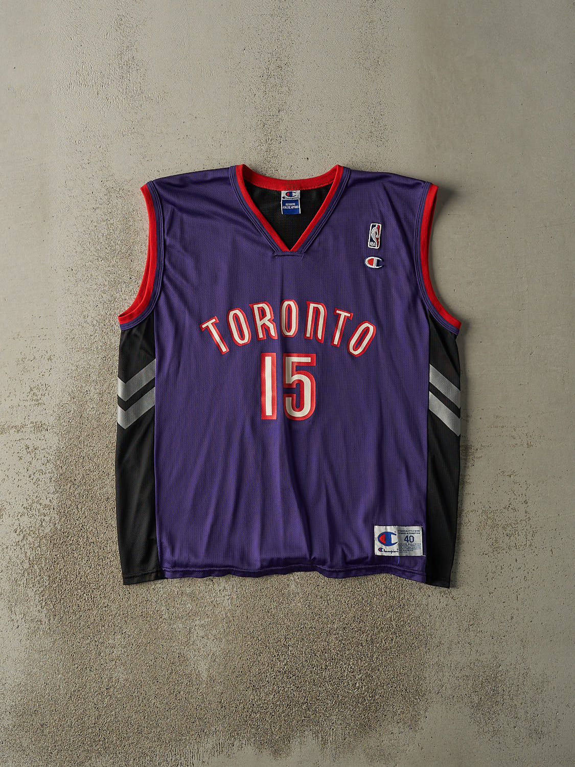 Vintage 90s Purple Toronto Raptors Vince Carter Basketball Jersey (L/XL)