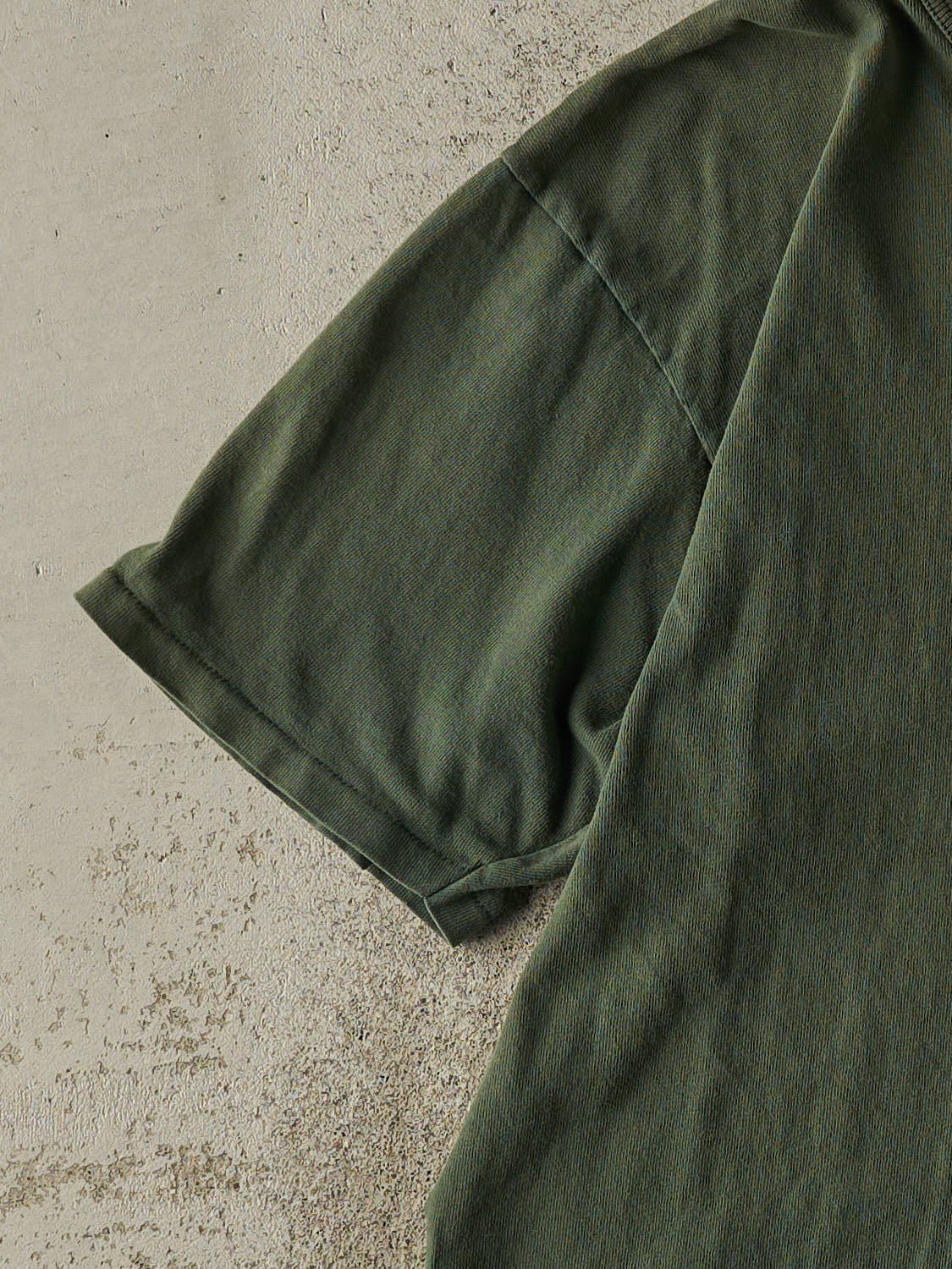 Vintage 90s Sun Faded Green Champion Logo Tee (L)