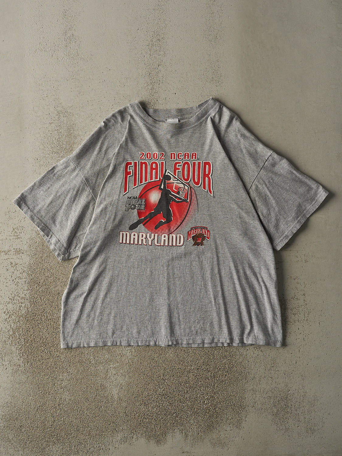 Vintage 02' Grey NCAA Final Four University of Maryland Tee (XL/XXL)
