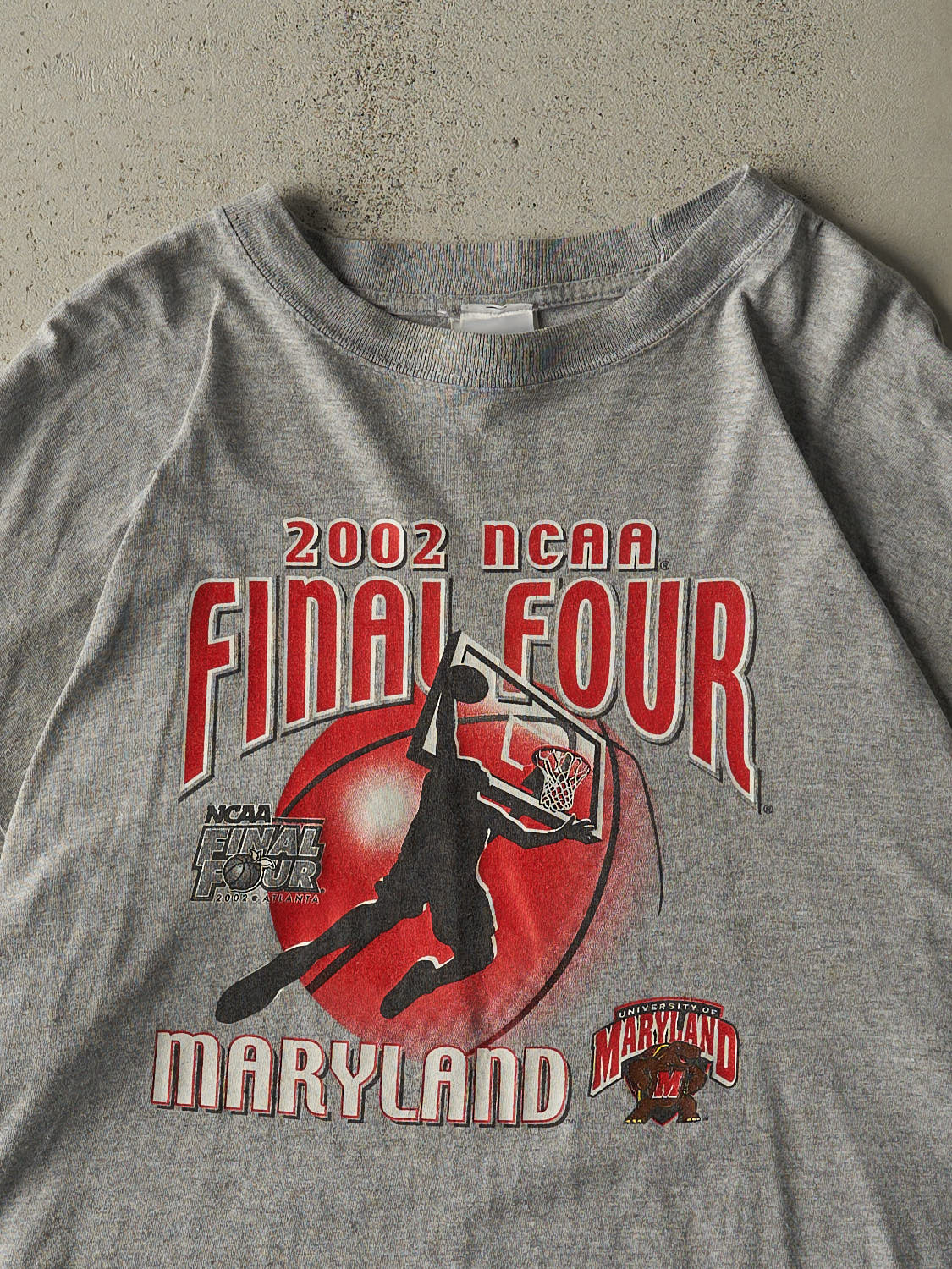 Vintage 02' Grey NCAA Final Four University of Maryland Tee (XL/XXL)