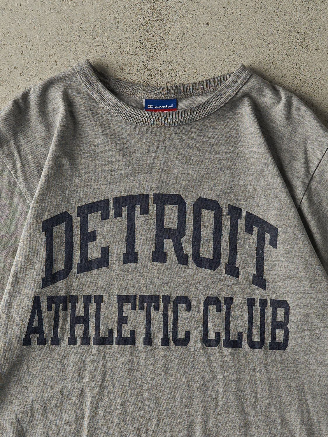 Vintage Y2K Grey Detroit Athletic Club Champion Tee (S/M)