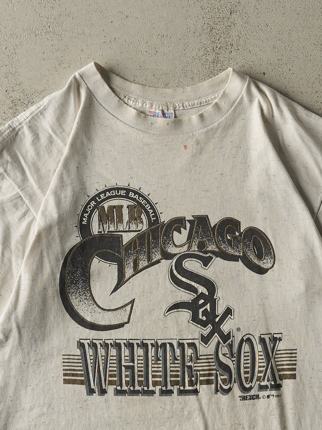 Vintage 92' Heather Grey Chicago White Sox Tee (L/XL)