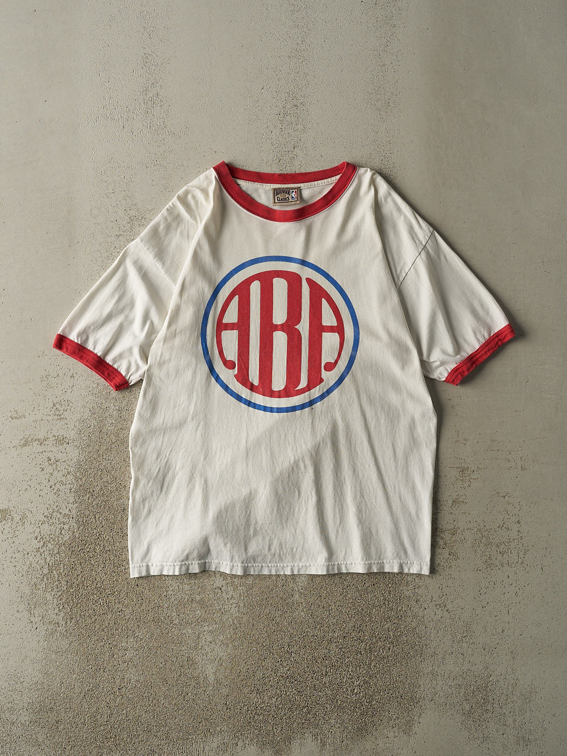 Vintage Y2K White ABA Ringer Tee (L/XL)
