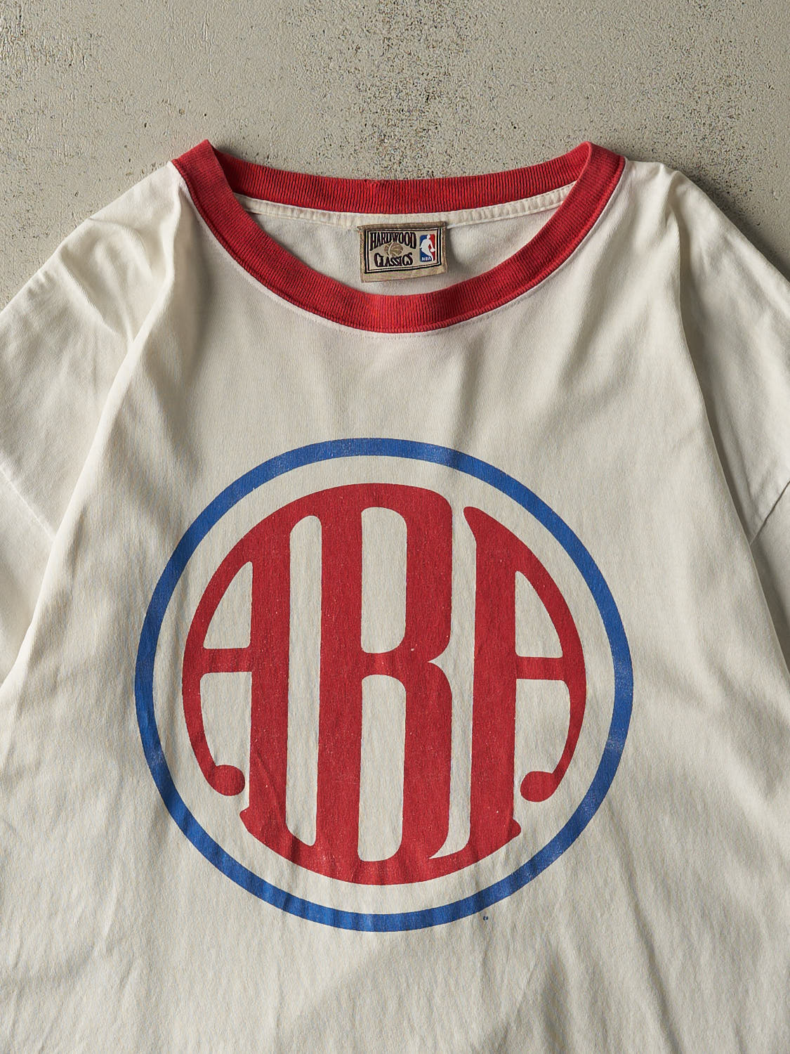 Vintage Y2K White ABA Ringer Tee (L/XL)