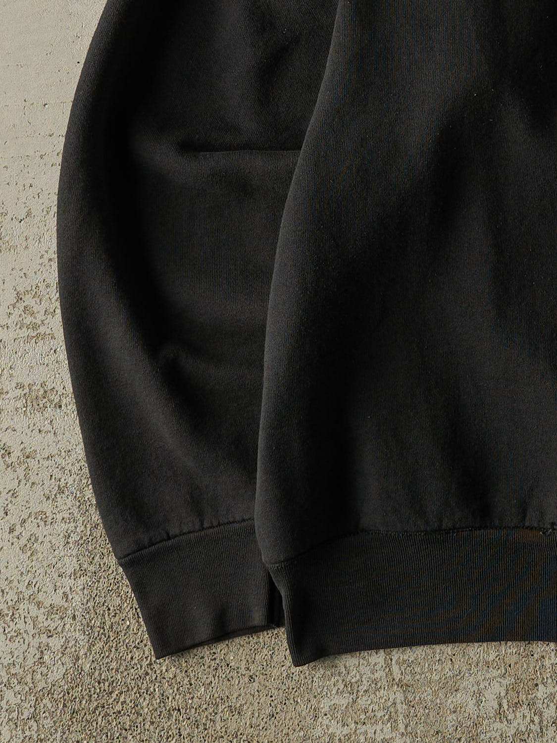 Vintage 90s Faded Black Blank Crewneck (XL/XXL)