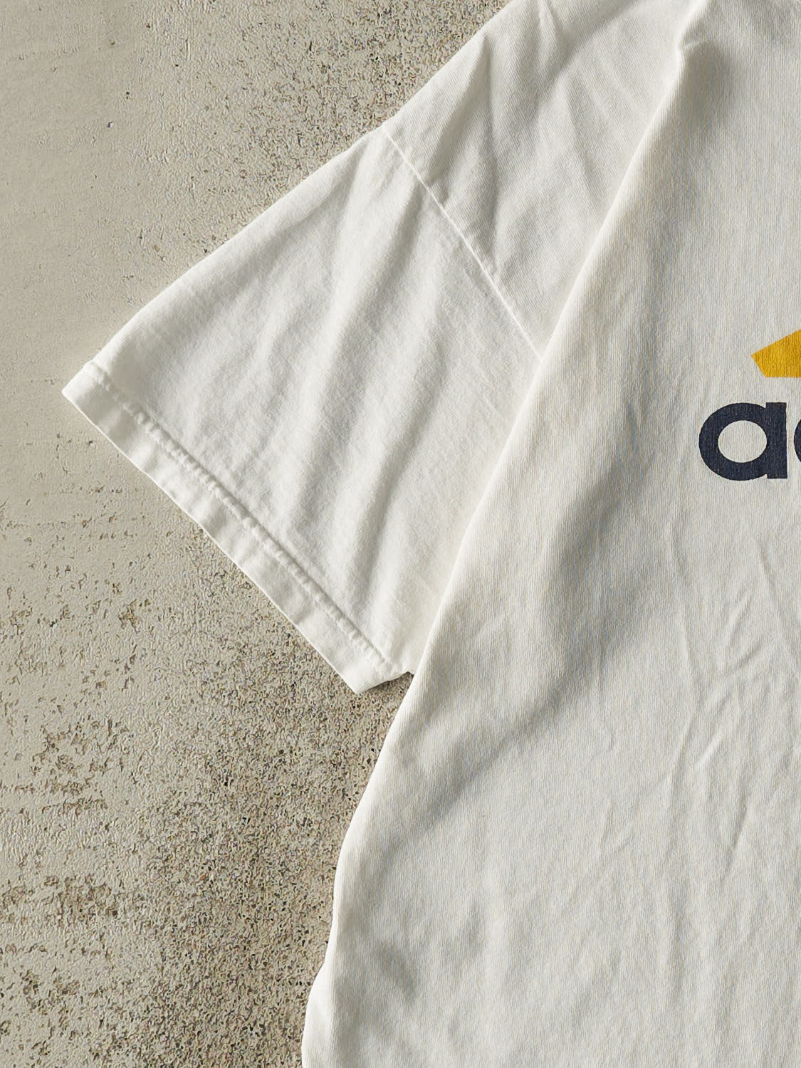 Vintage 90s White Adidas Logo Tee (M/L)