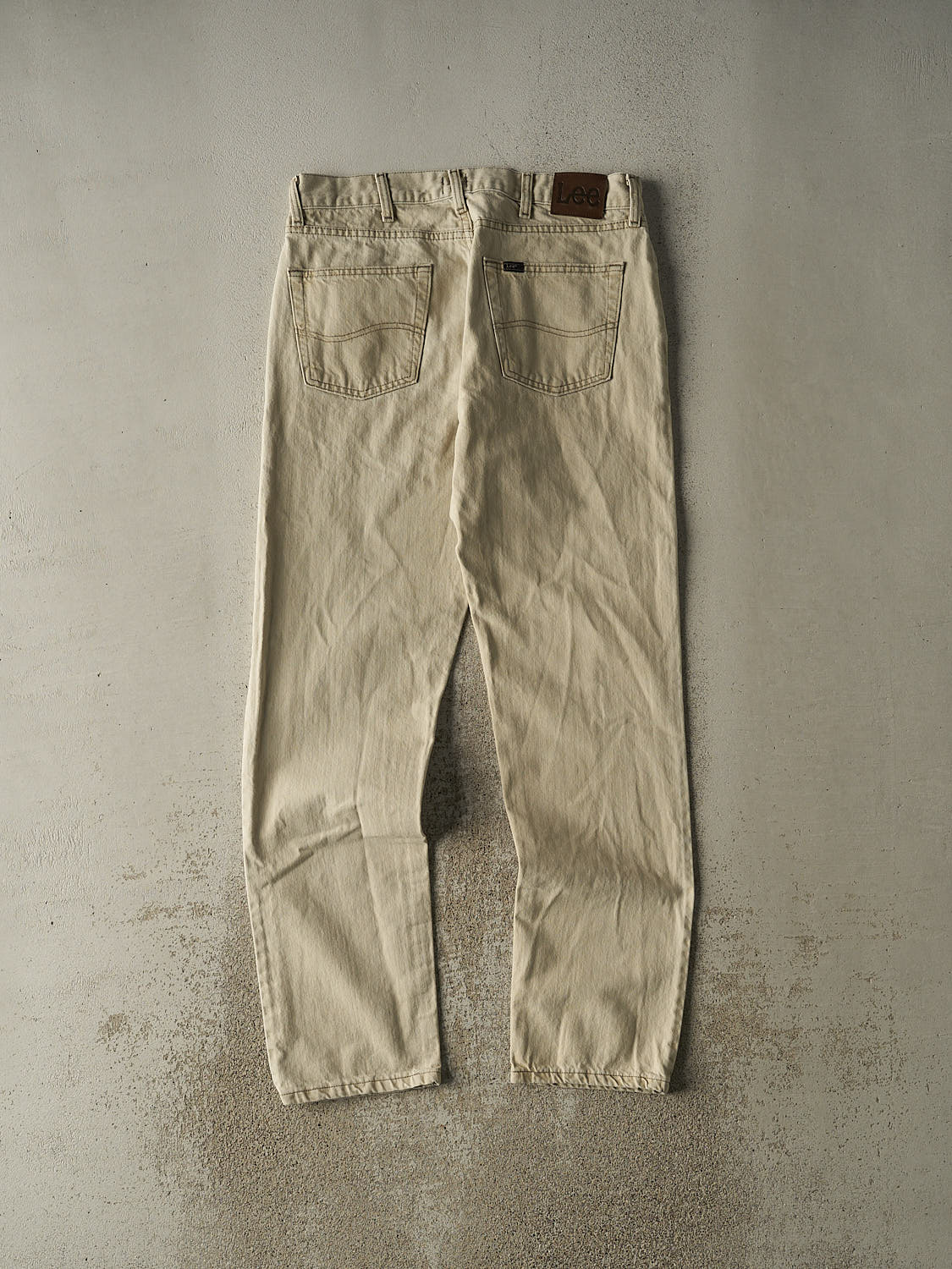 Vintage 90s Beige Lee Denim Pants (34x33.5)