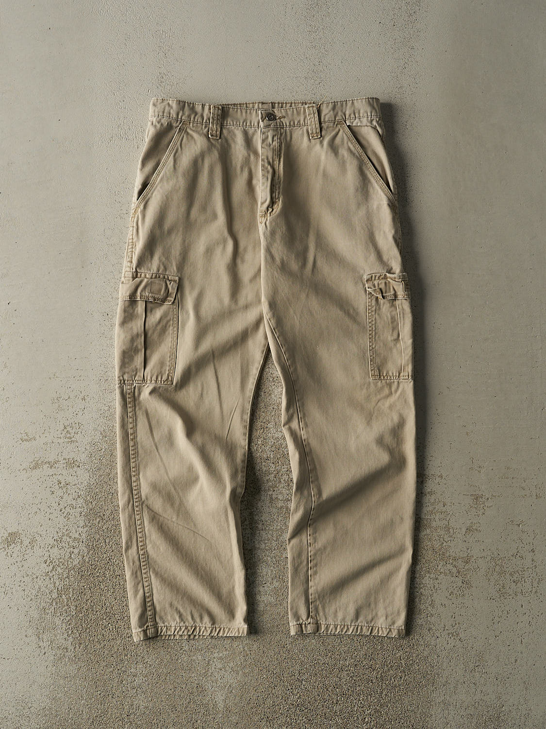 Vintage 90s Beige Wrangler Cargo Lightweight Pants (33x29)