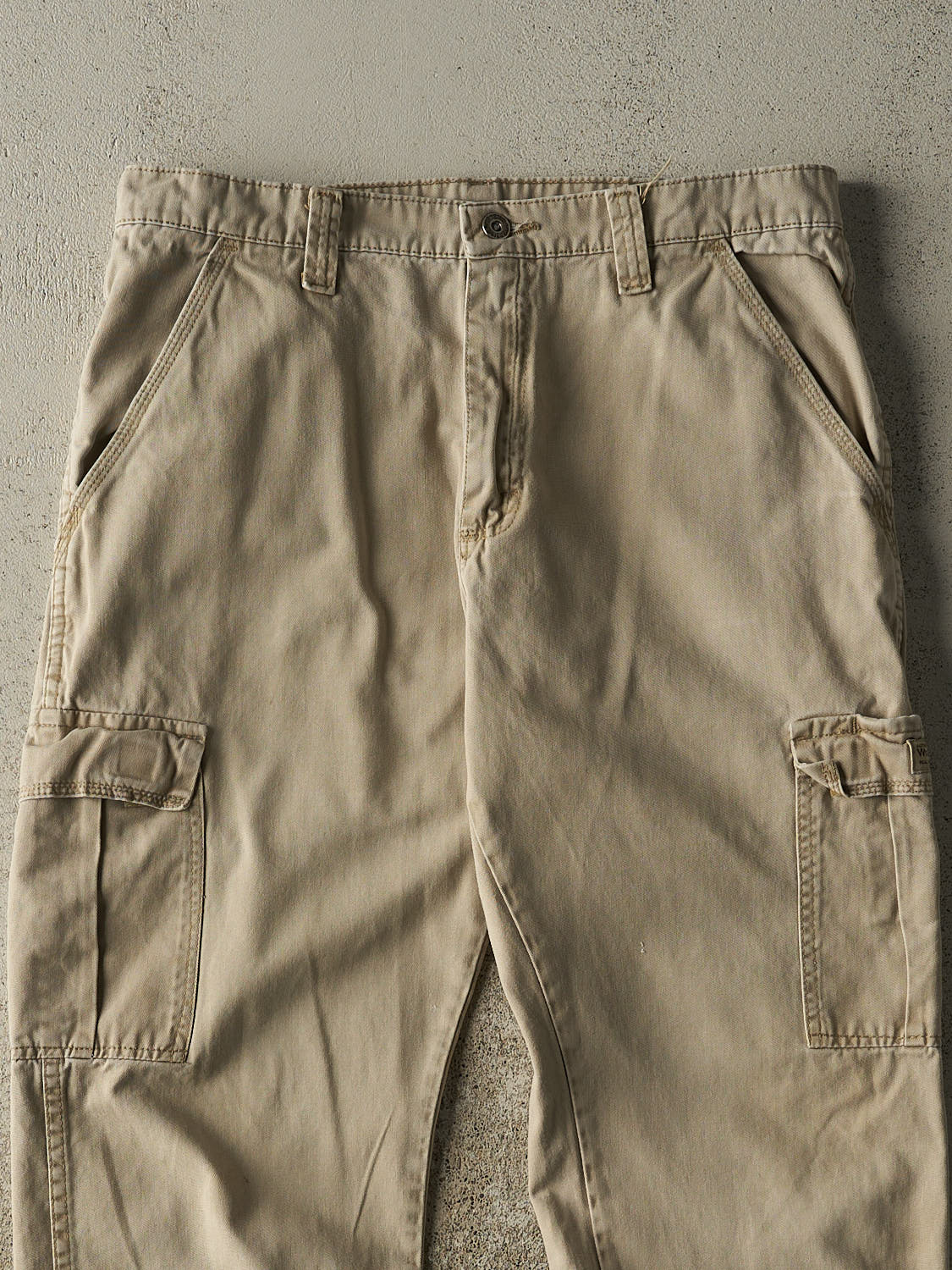 Vintage 90s Beige Wrangler Cargo Lightweight Pants (33x29)