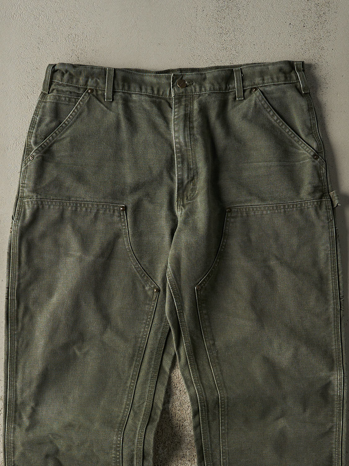 Vintage 90s Green Carhartt Double Knee Carpenter Pants (37x31)