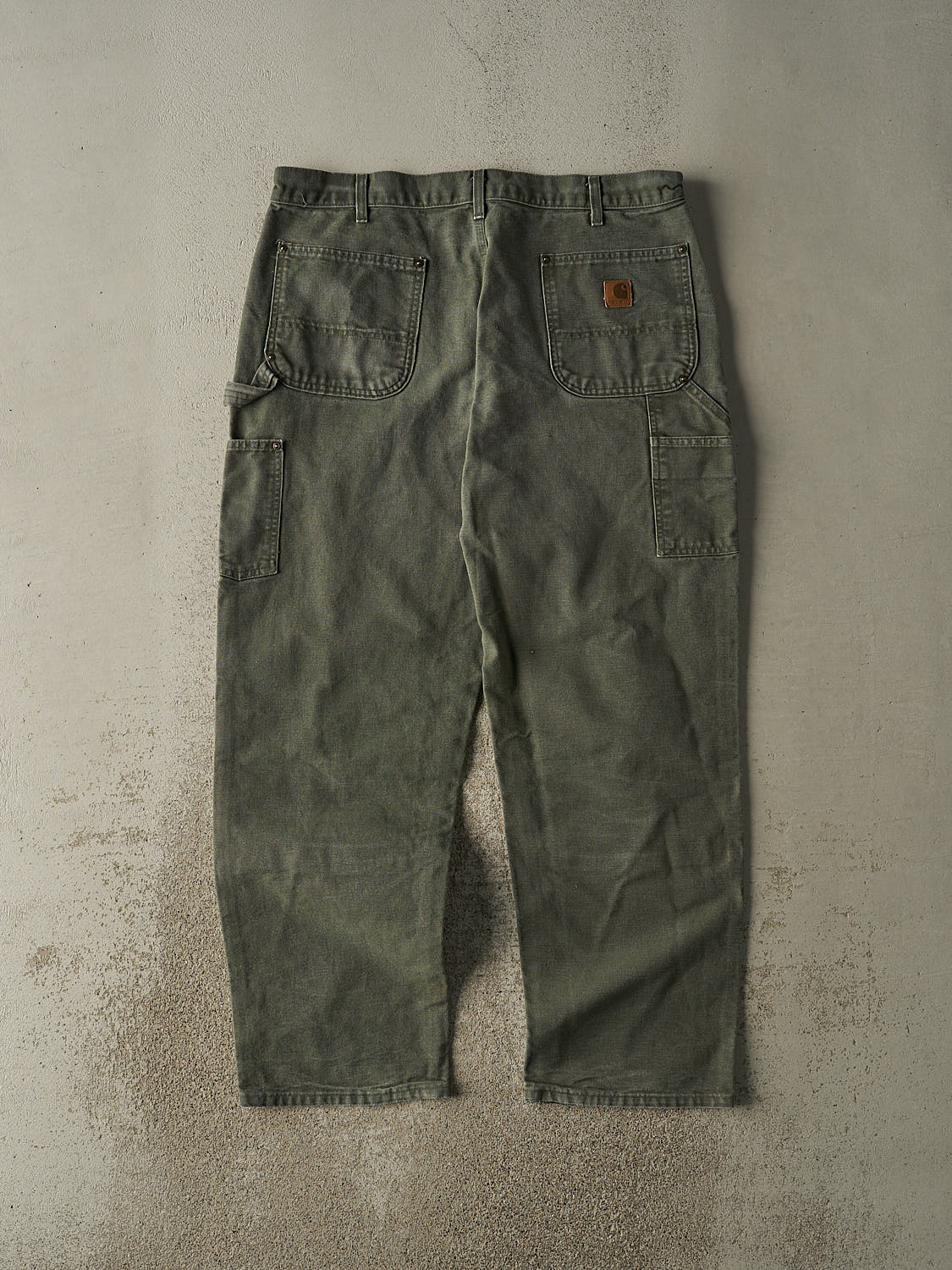 Vintage 90s Green Carhartt Double Knee Carpenter Pants (37x31)