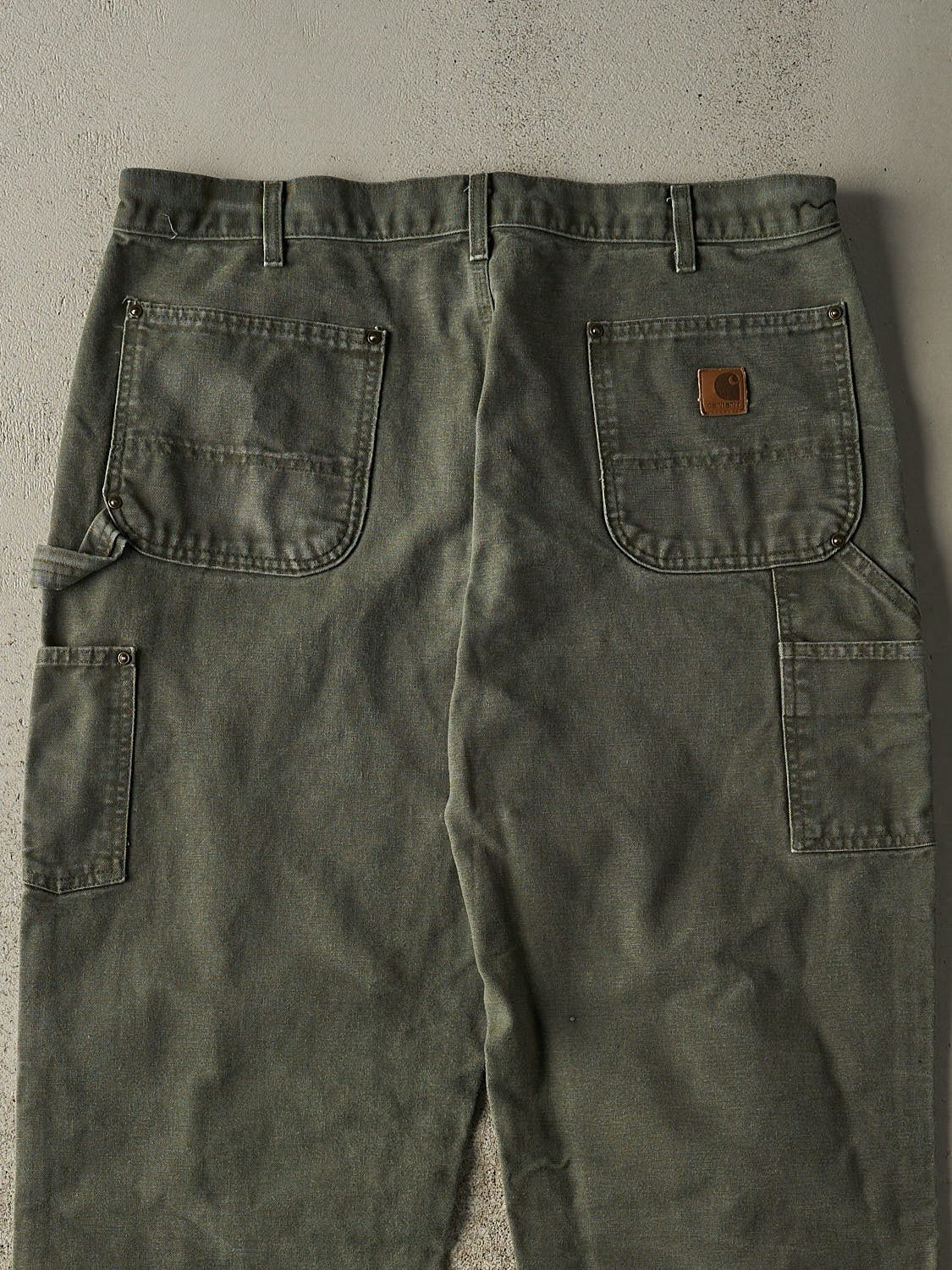 Vintage 90s Green Carhartt Double Knee Carpenter Pants (37x31)
