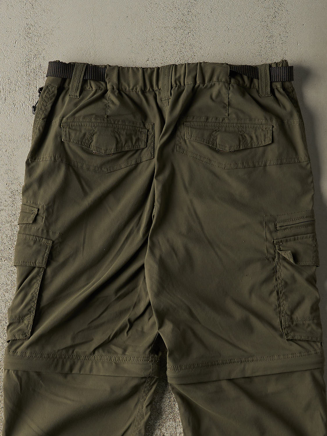 Vintage Y2K Green BC Clothing Zip Off Cargo Pants (34x29 )