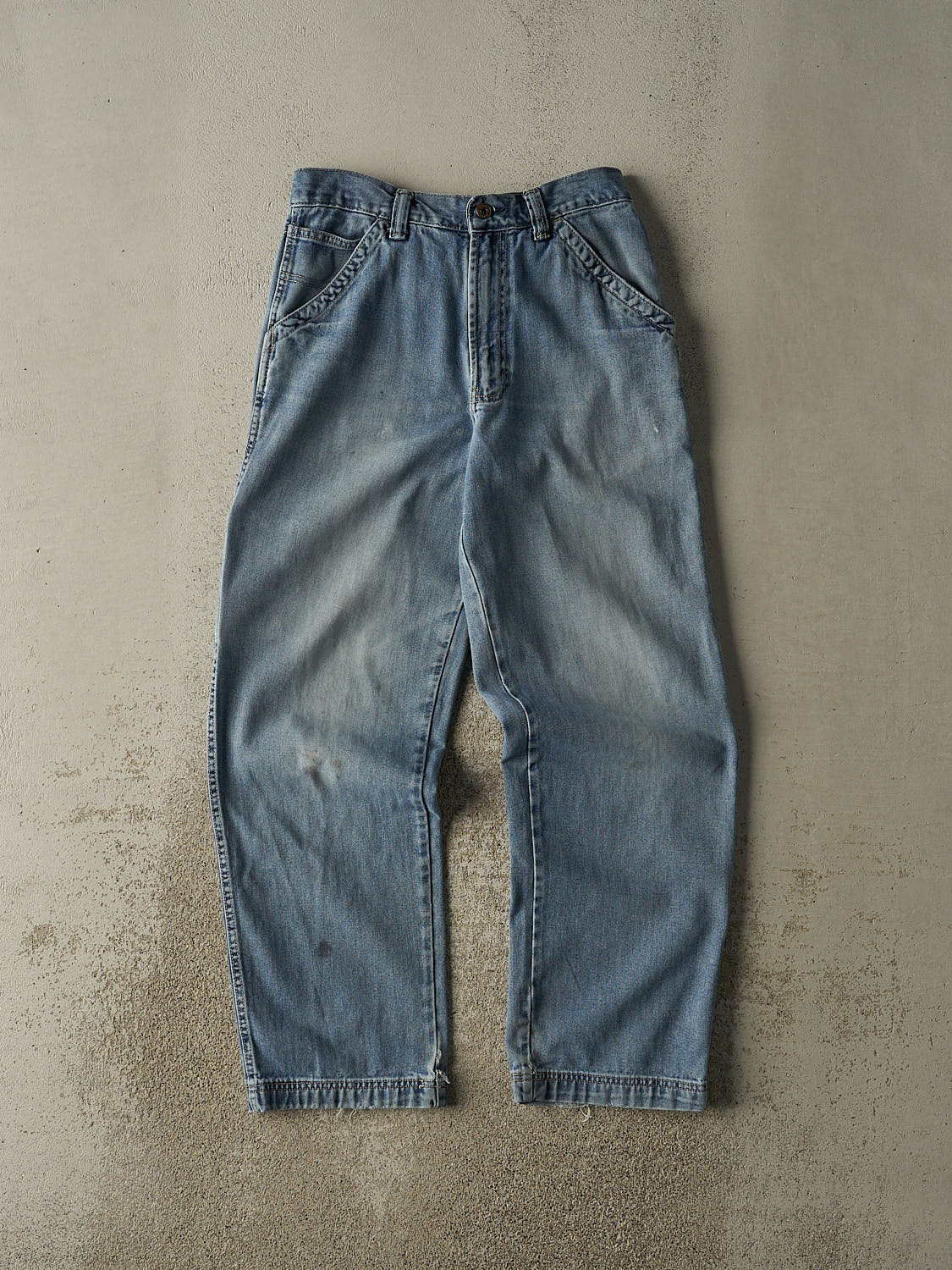 Vintage 90s Light Wash Old Navy Painters Pants (29x31.5)