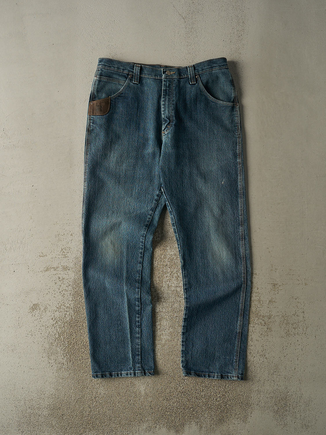 Vintage 90s Dark Wash Wrangler Riggs Jeans (35x33.5)