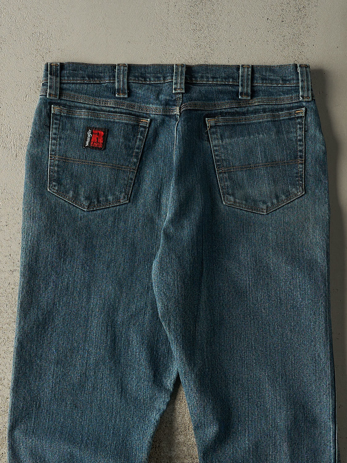 Vintage 90s Dark Wash Wrangler Riggs Jeans (35x33.5)