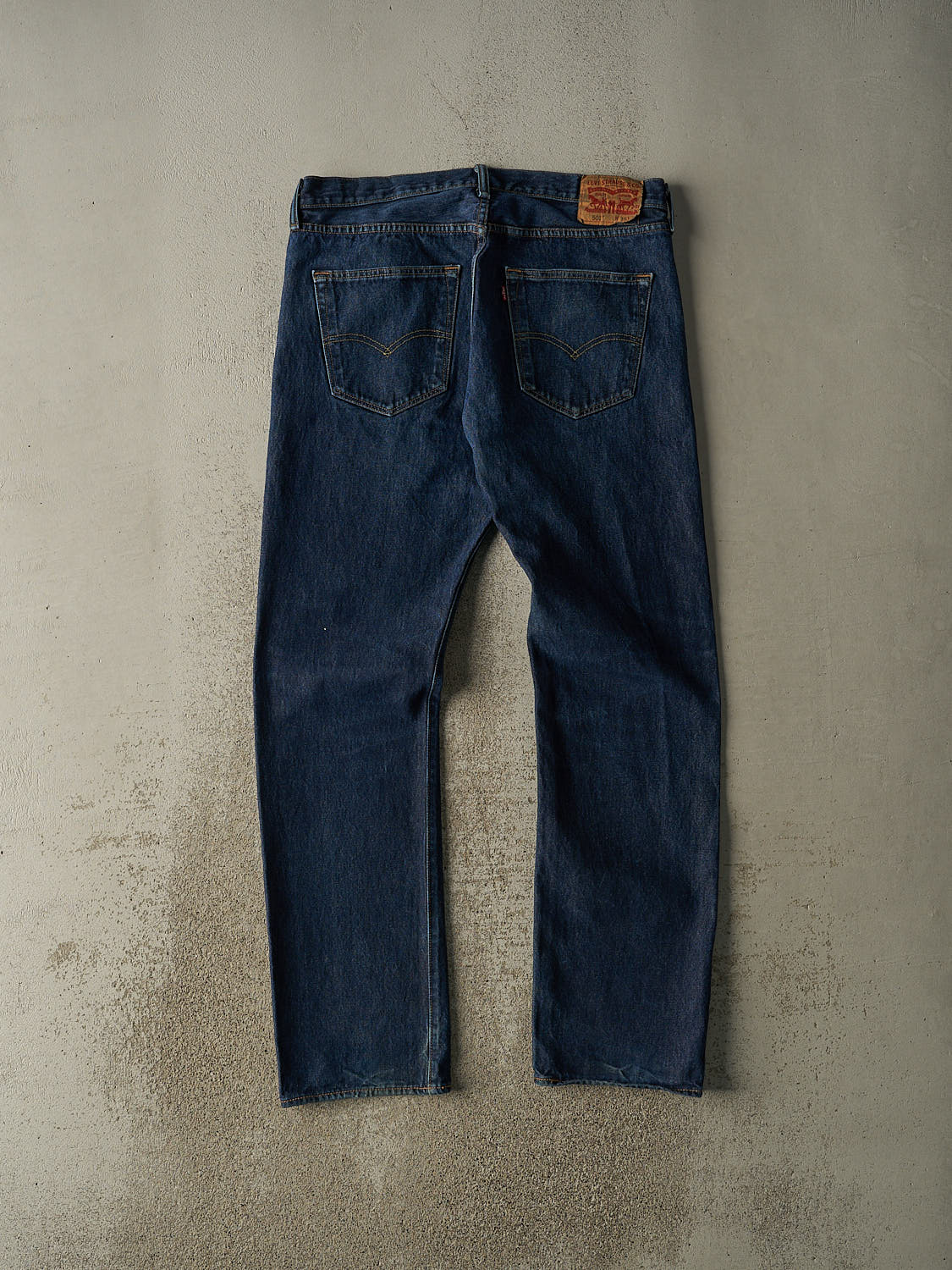 Vintage Y2K Dark Wash Levi's 501 Jeans (36x34)
