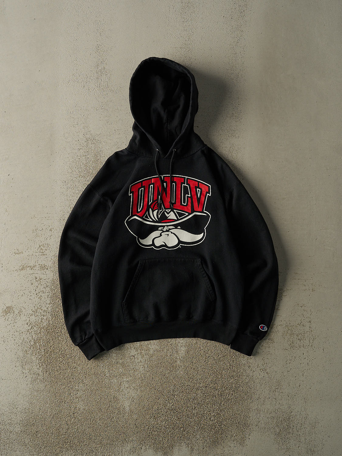 Vintage Y2K Black UNLV Champion Hoodie (S/M)