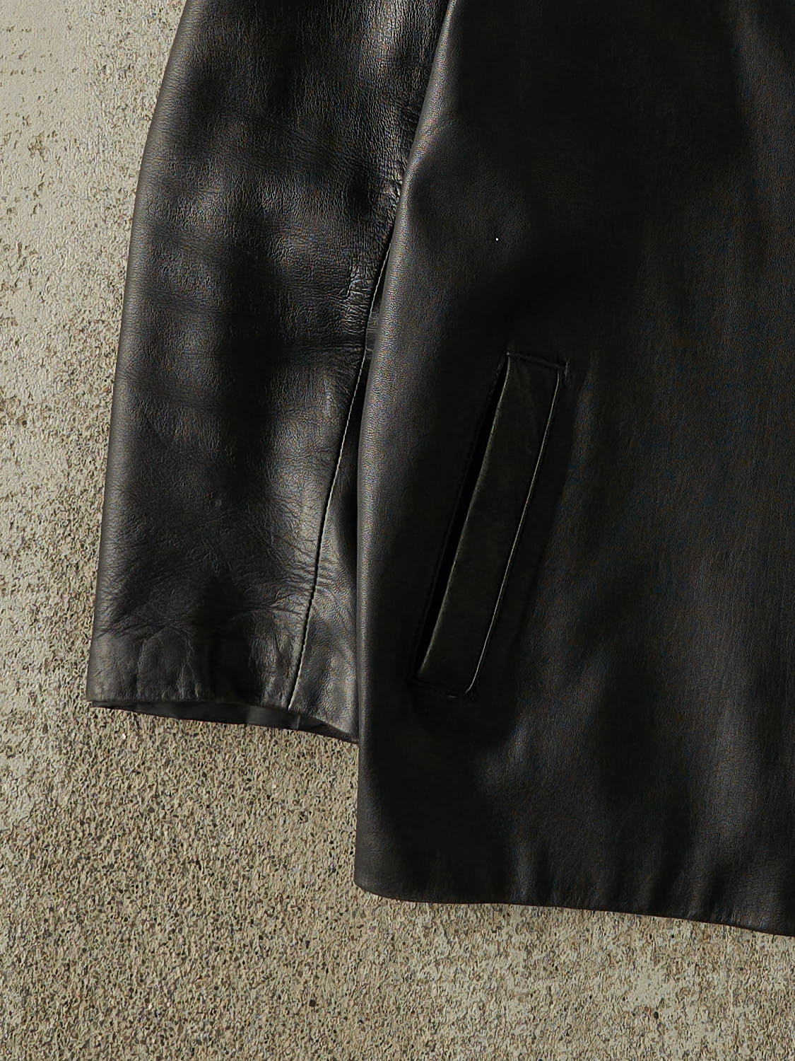 Vintage 90s Black Soft Leather Jacket (L/XL)