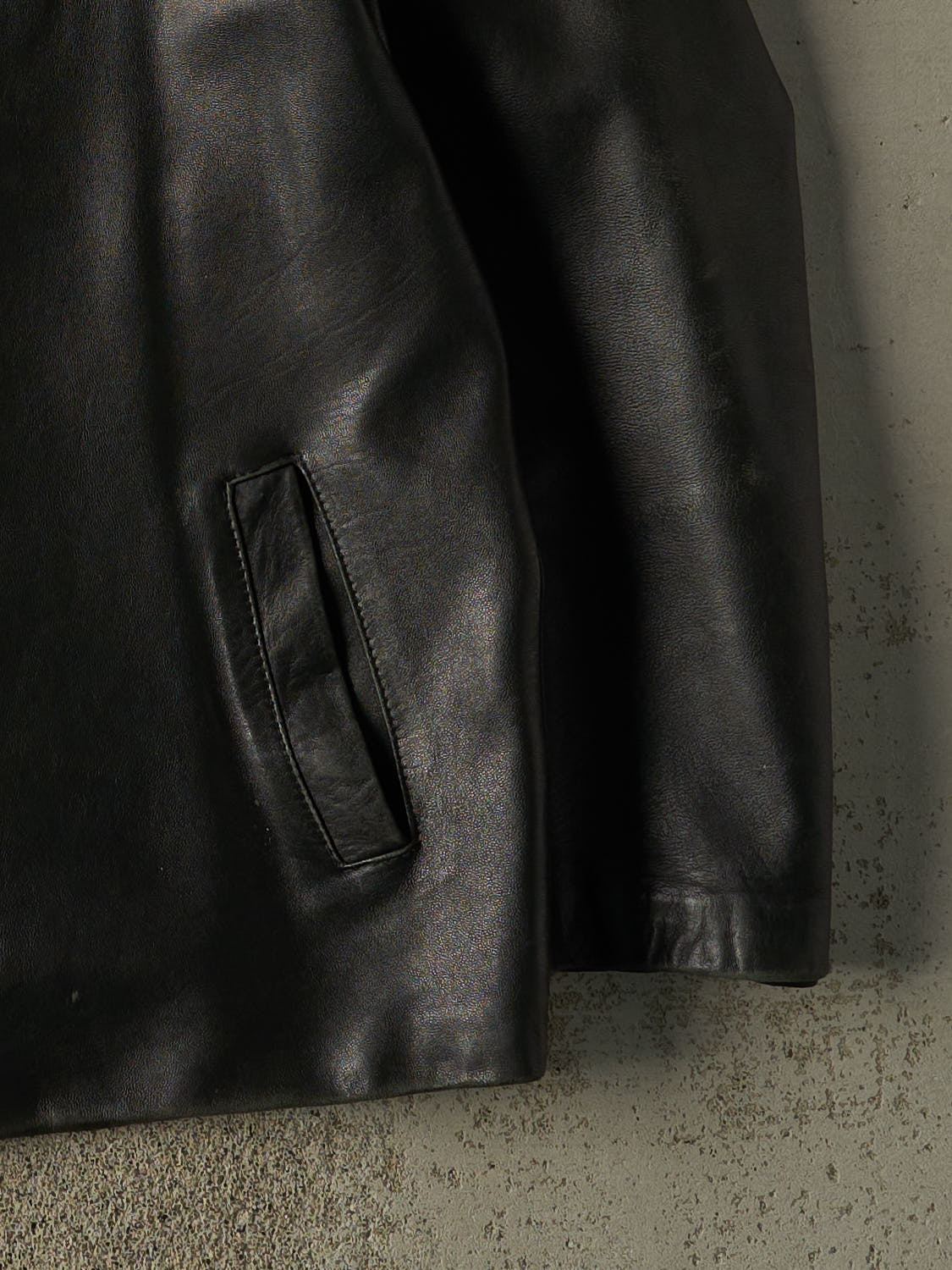 Vintage 90s Black Soft Leather Jacket (L/XL)