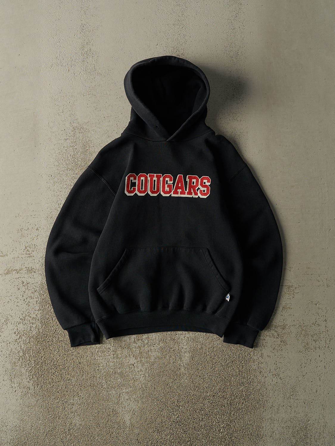 Vintage Y2K Black Russell Athletic Cougars Volleyball Hoodie (XS/S)
