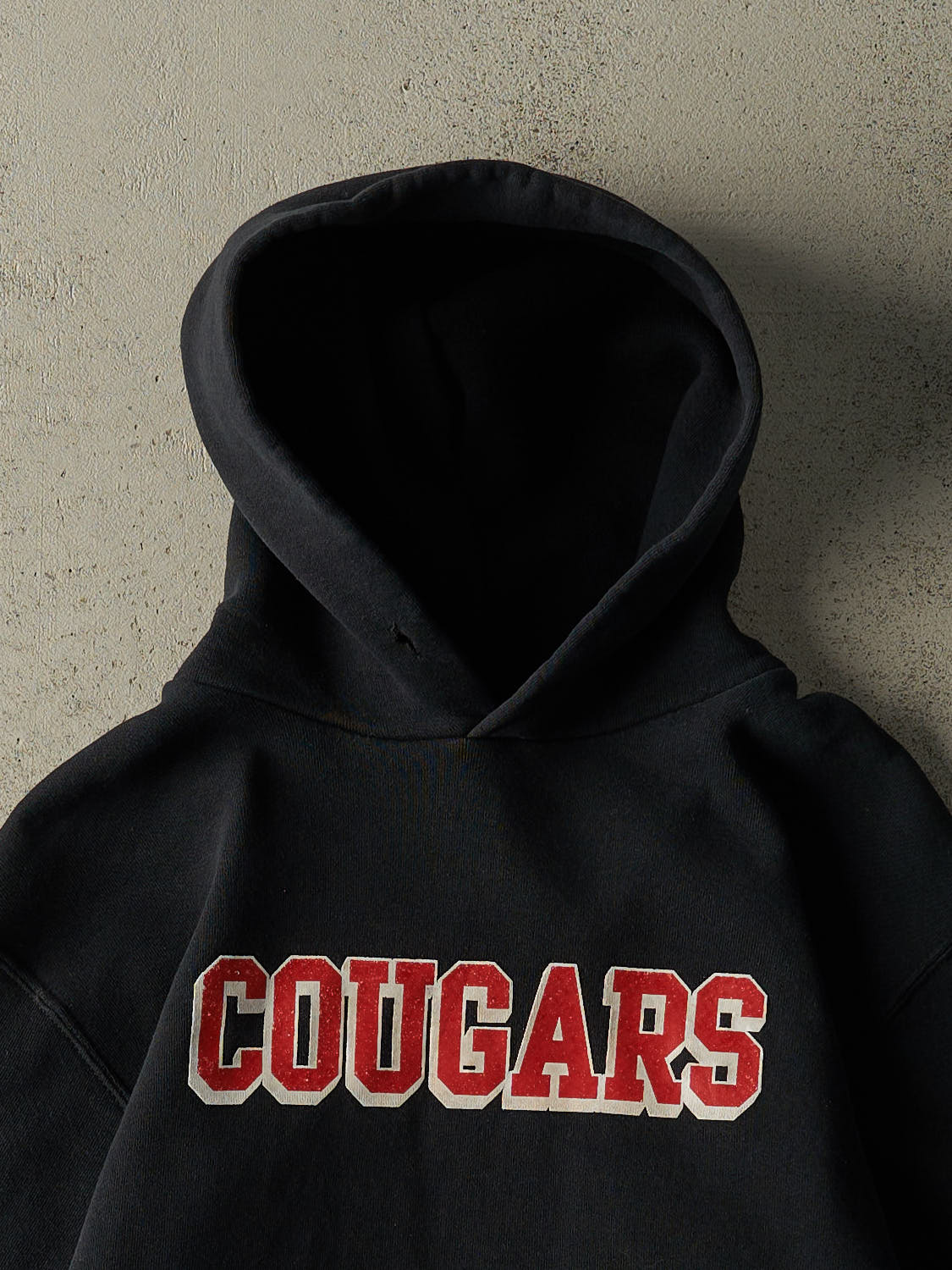 Vintage Y2K Black Russell Athletic Cougars Volleyball Hoodie (XS/S)
