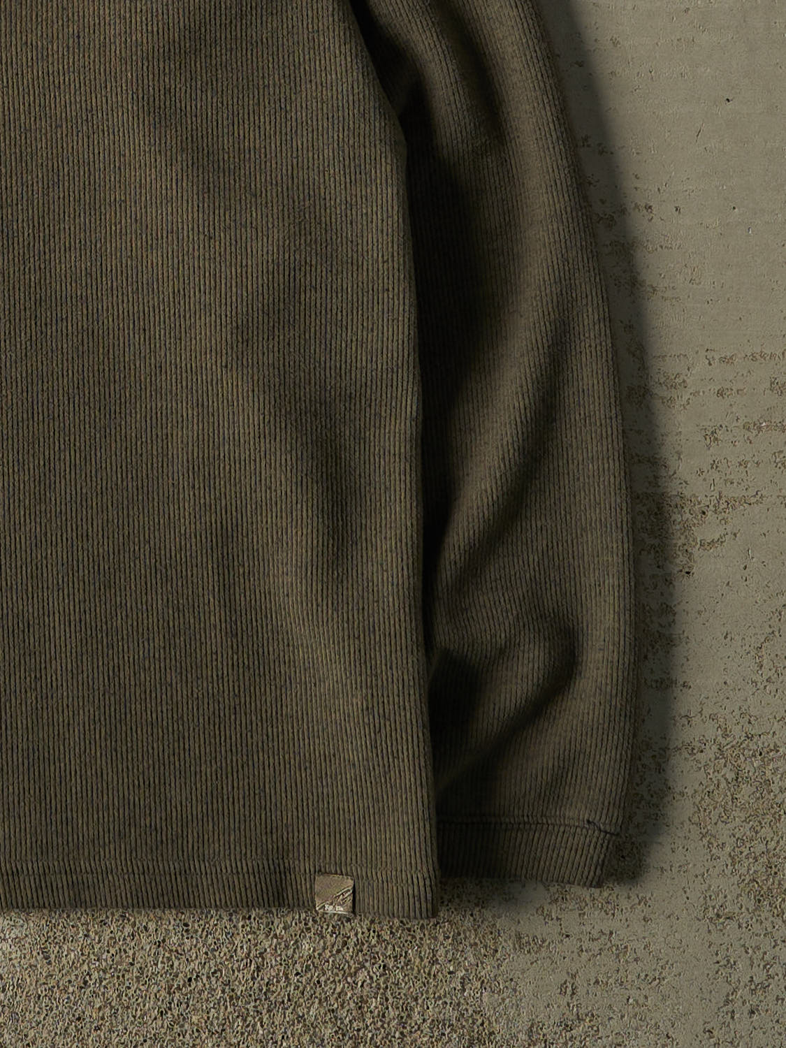 Vintage Y2K Green Textured Long Sleeve (XL)
