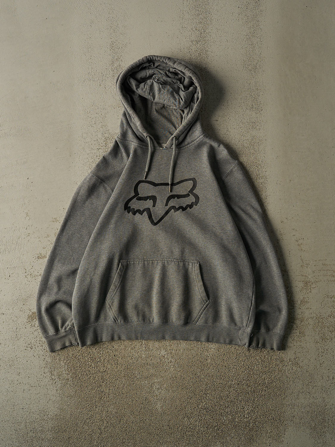 Vintage Y2K Grey Fox Racing Hoodie (M/L)