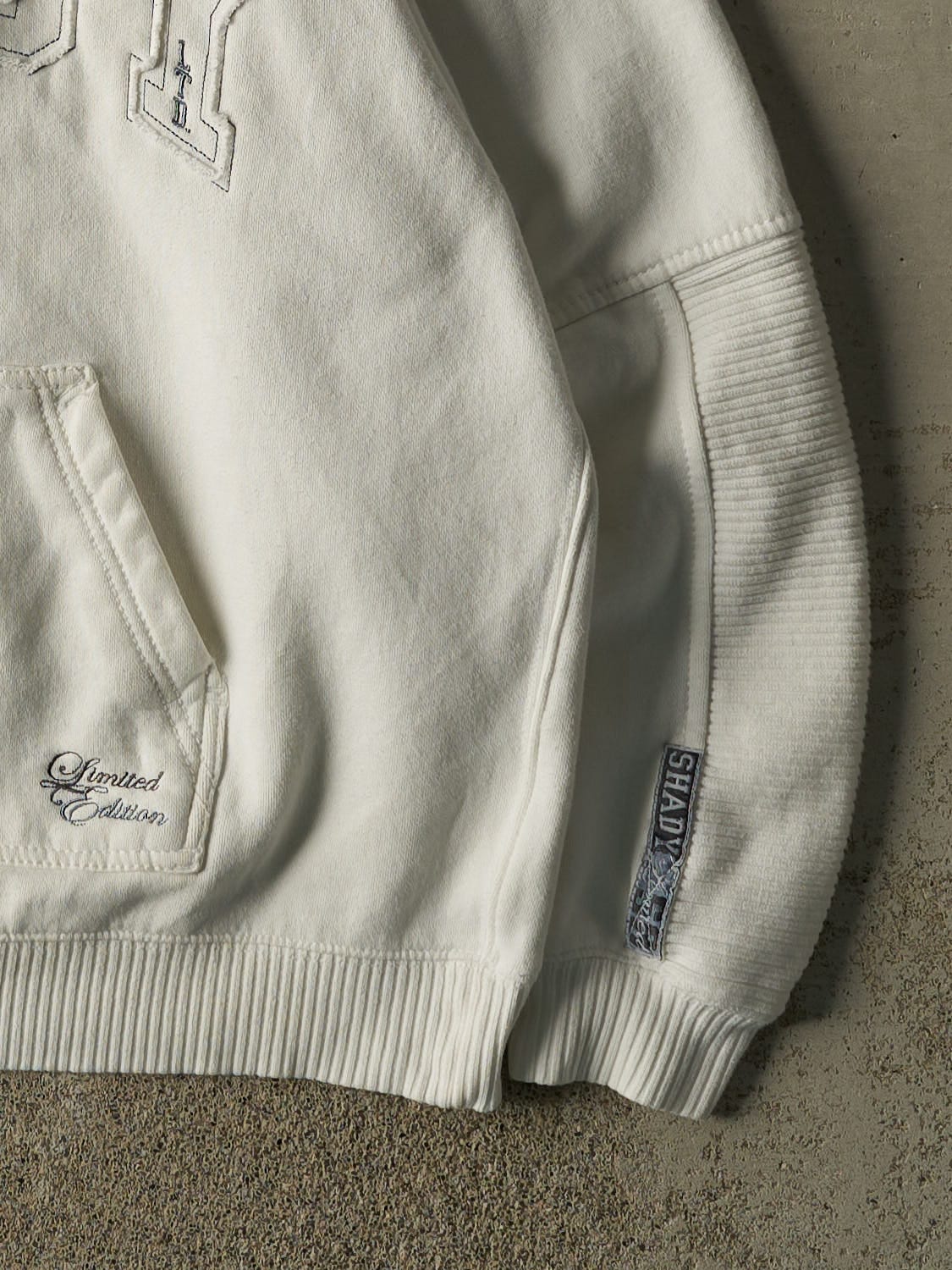 Vintage Y2K White Shady Ltd Hoodie (XL)