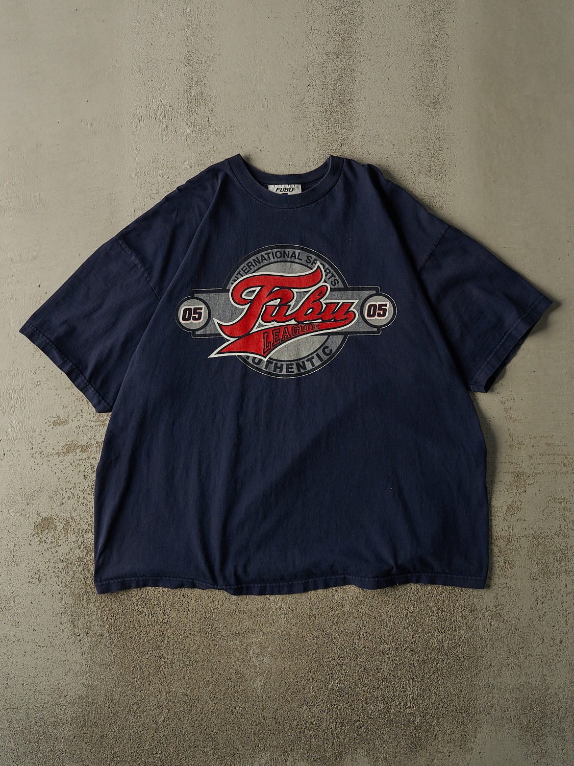 Vintage Y2K Navy Blue Fubu Tee (XXL)