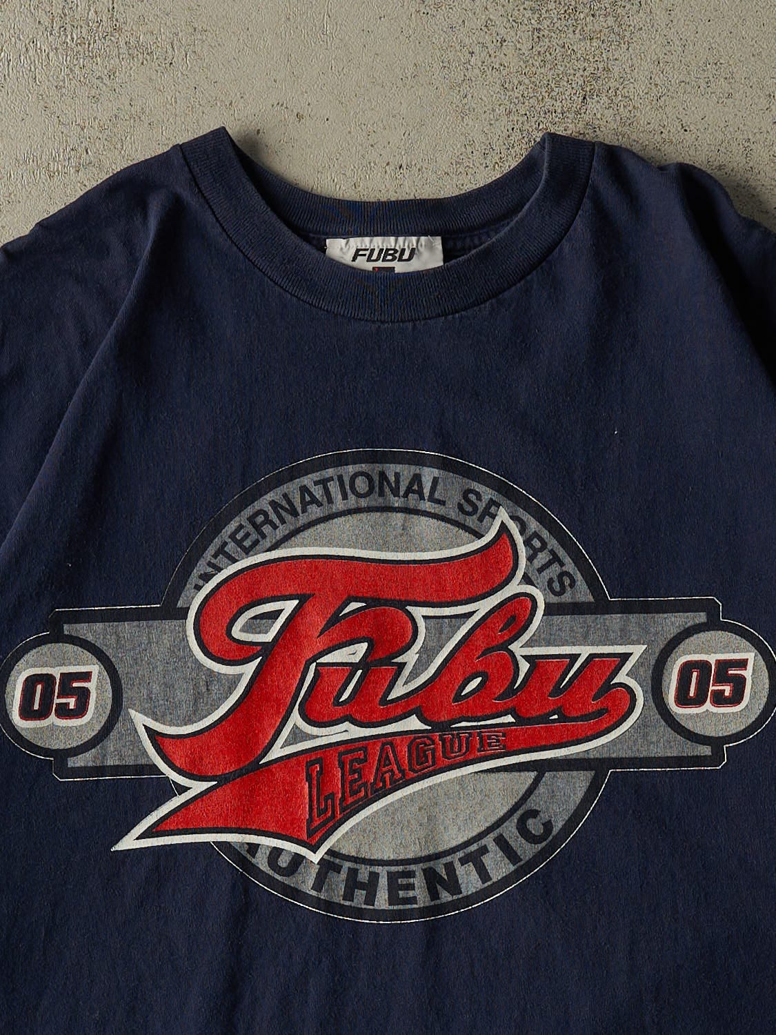 Vintage Y2K Navy Blue Fubu Tee (XXL)