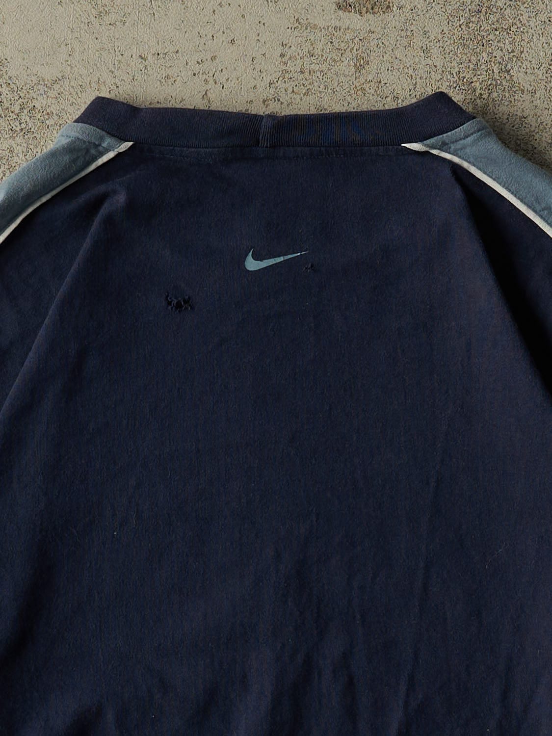 Vintage Y2K Navy Blue Nike Long Sleeve (XL)