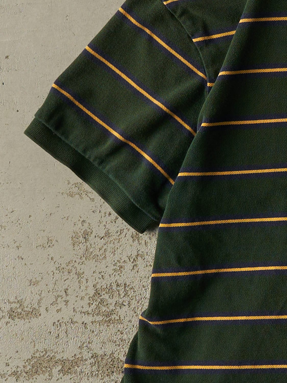Vintage Y2K Green Polo Quarter Button Tee (S)