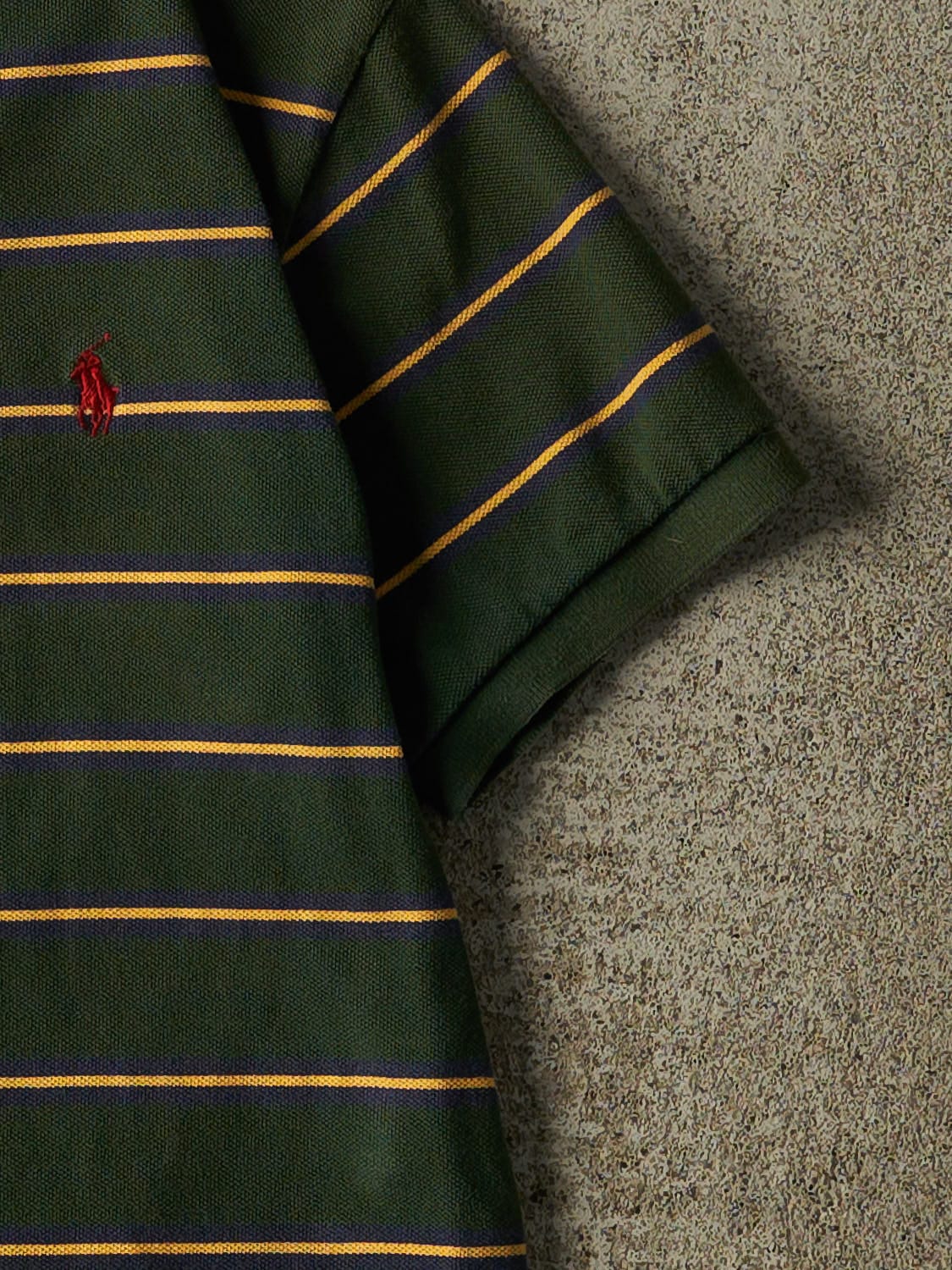 Vintage Y2K Green Polo Quarter Button Tee (S)
