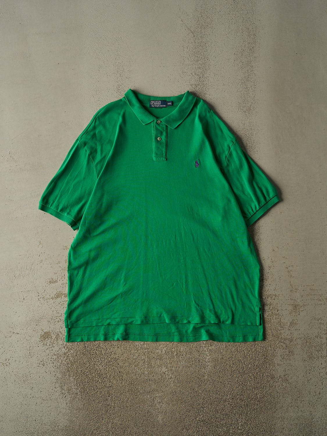 Vintage Y2K Green Polo Quarter Button Tee (XXL/XXXL)