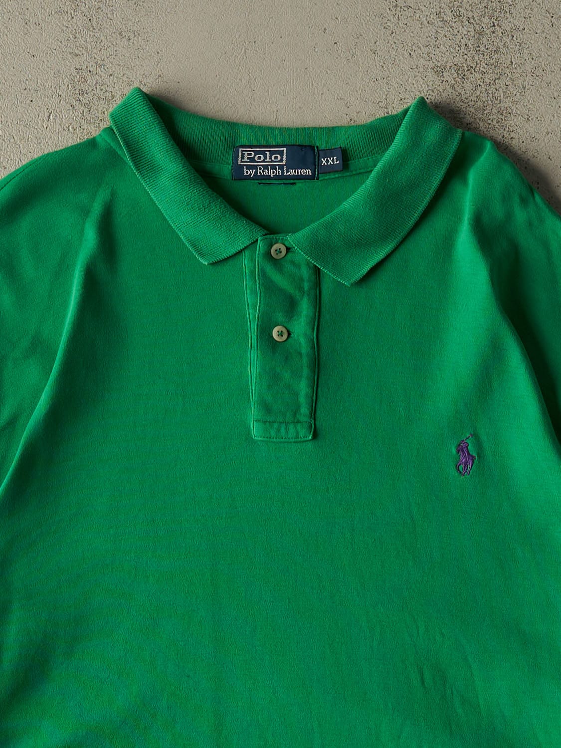 Vintage Y2K Green Polo Quarter Button Tee (XXL/XXXL)