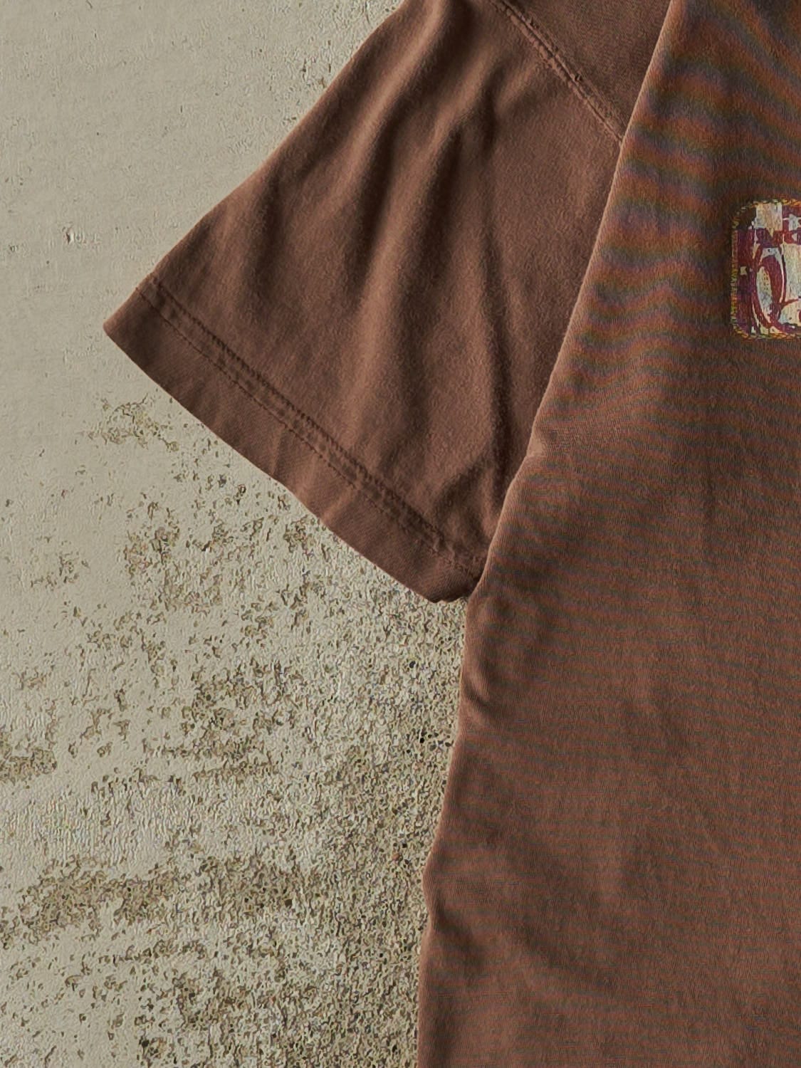 Vintage Y2K Brown Oakley Tee (XXS/XS)