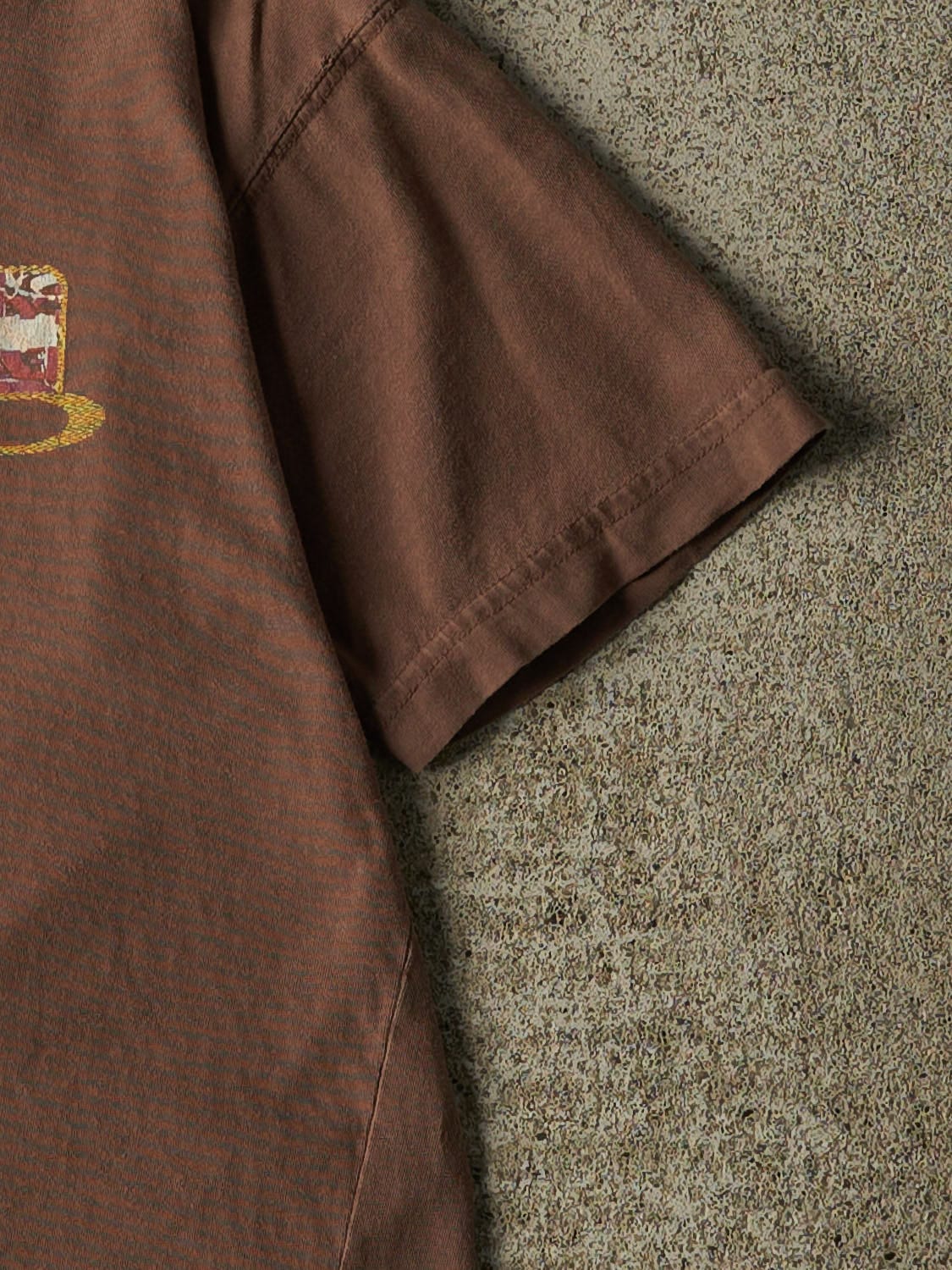 Vintage Y2K Brown Oakley Tee (XXS/XS)