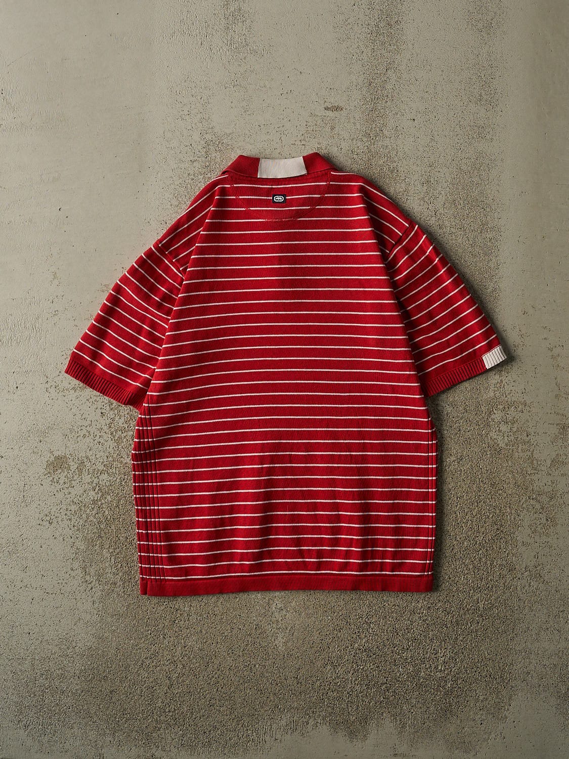 Vintage Y2K Red Ecko Quarter Button Tee (M/L)