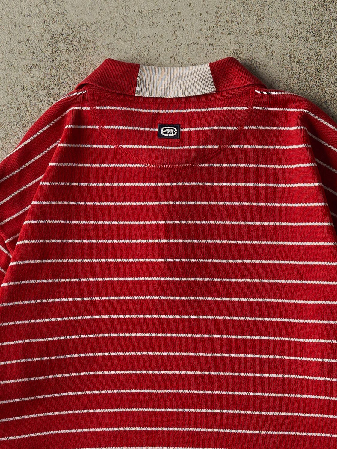 Vintage Y2K Red Ecko Quarter Button Tee (M/L)