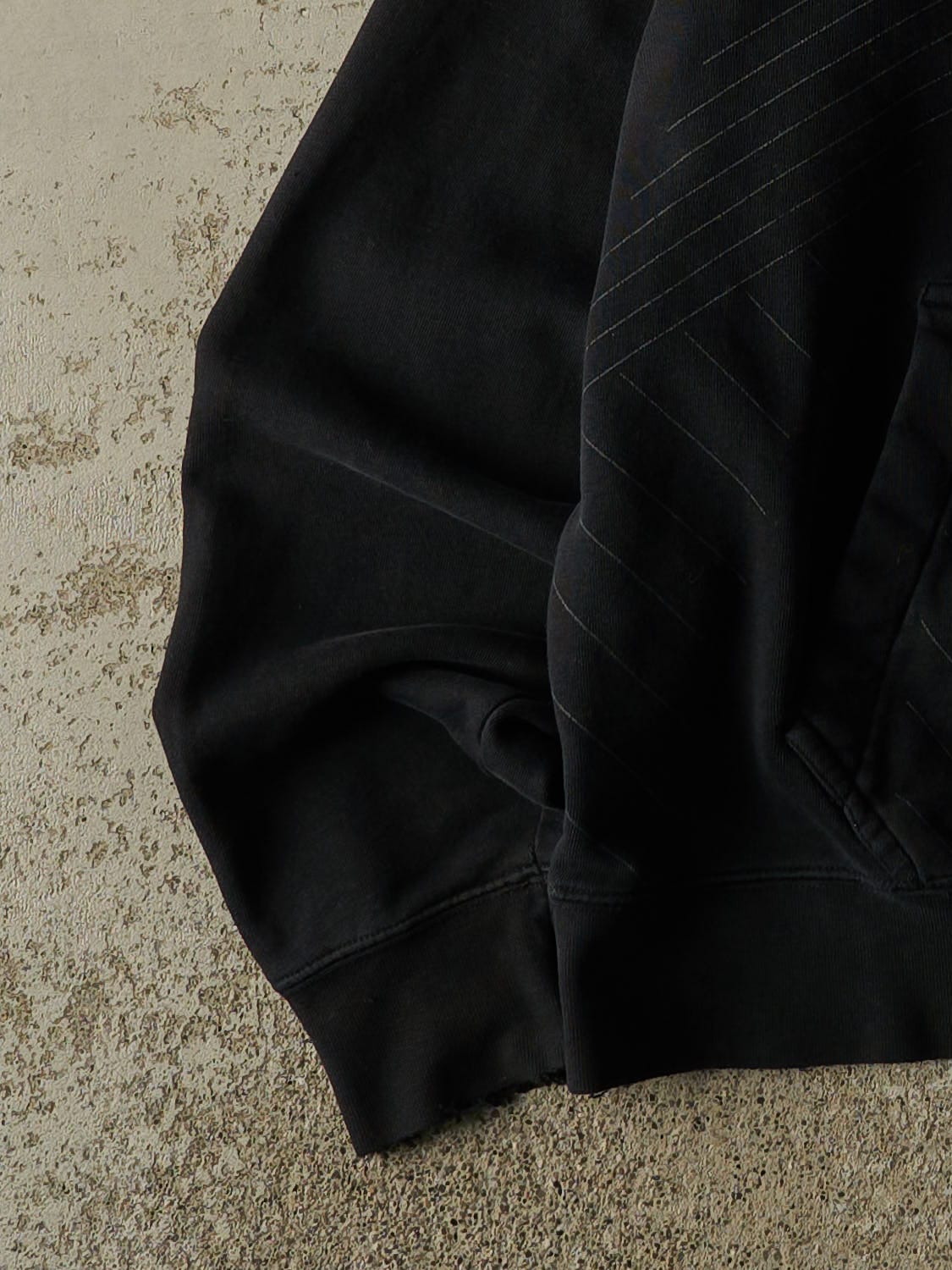 Vintage Y2K Black Fox Racing Zip Up Hoodie (S/M)