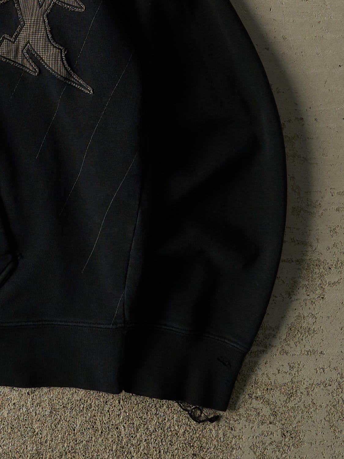 Vintage Y2K Black Fox Racing Zip Up Hoodie (S/M)