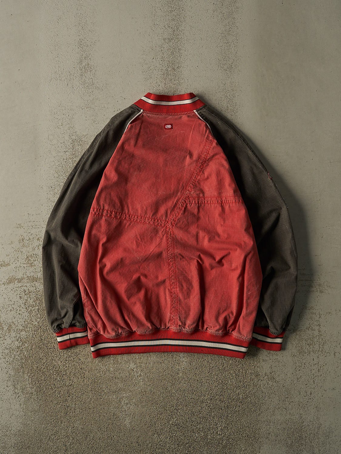 Vintage Y2K Red Ecko Bomber Jacket (L/XL)