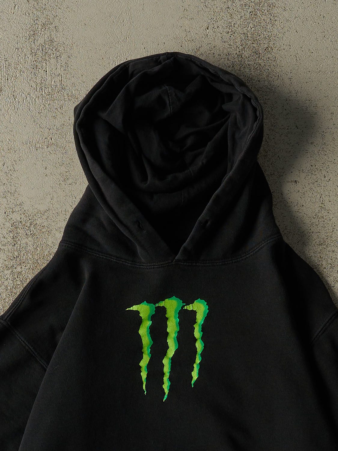 Vintage Y2K Black Monster Energy Hoodie (XXS/XS)